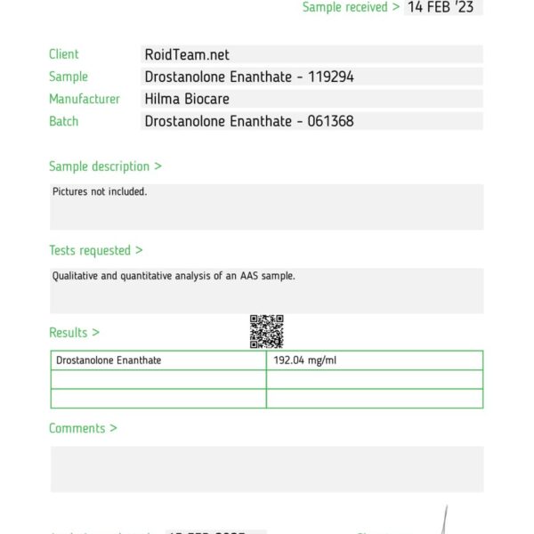 drostanolone-enanthate-lab-test