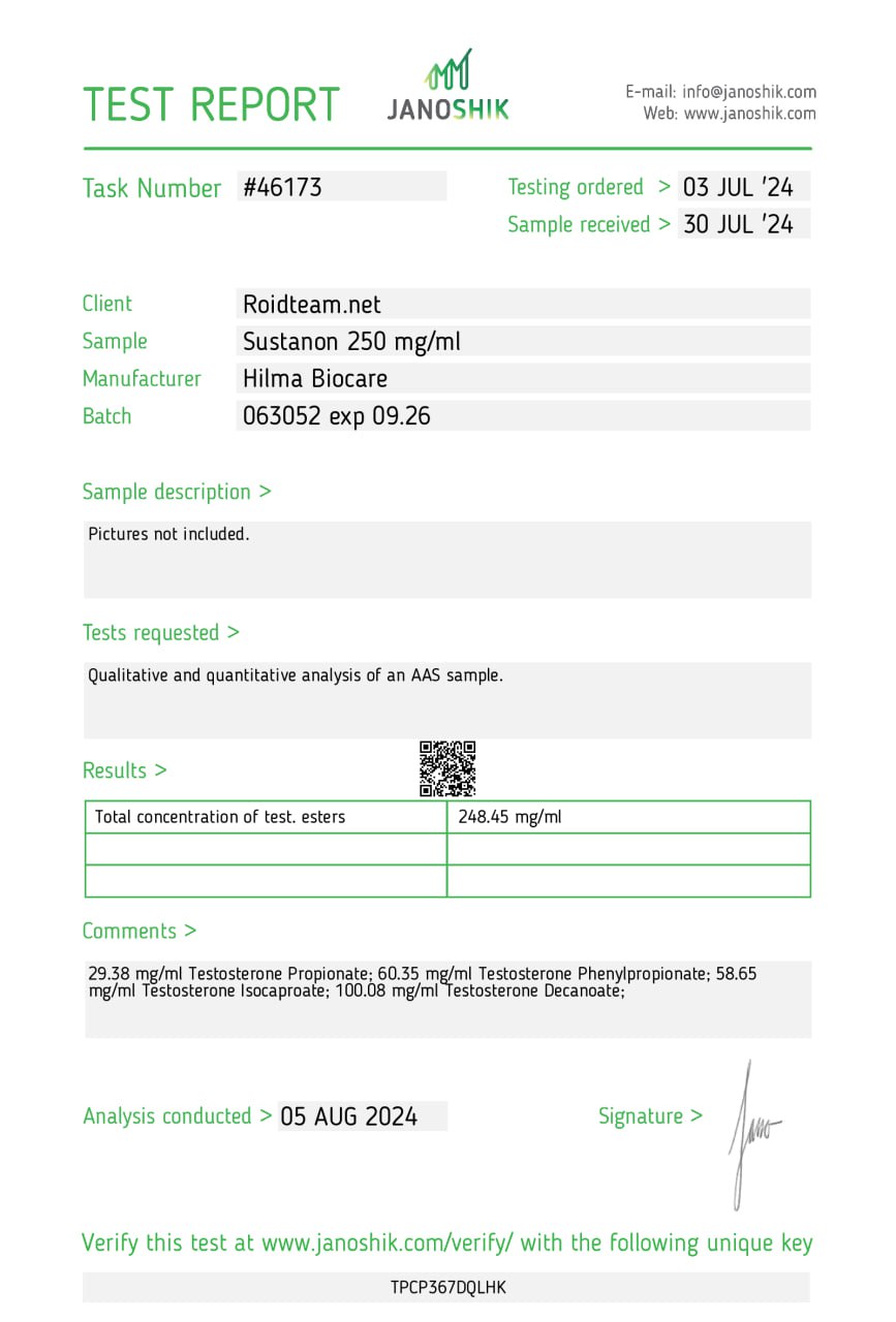 sustanon-lab-test